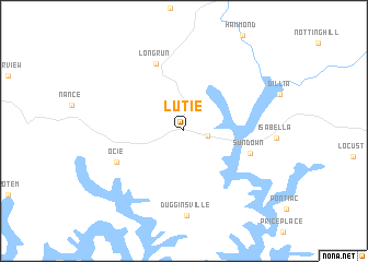 map of Lutie