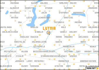 map of Lutnia