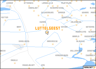 map of Luttelgeest