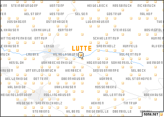 map of Lütte