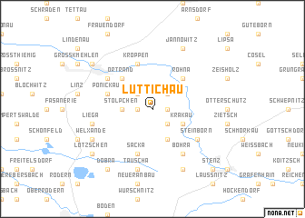 map of Lüttichau