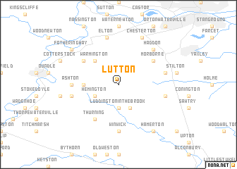 map of Lutton