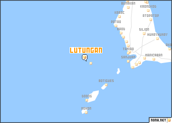 map of Lutungan