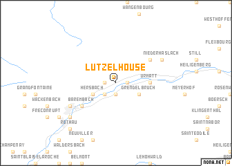 map of Lutzelhouse