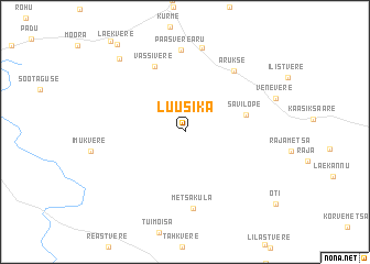 map of Luusika