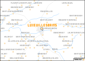 map of Luxeuil-les-Bains