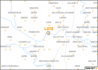 map of Luxé