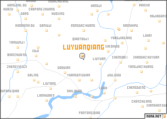 map of Lüyuanqiang