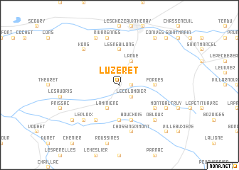 map of Luzeret