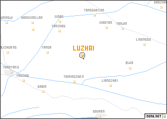 map of Luzhai