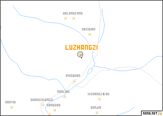 map of Lüzhangzi