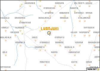 map of Lwanjuki