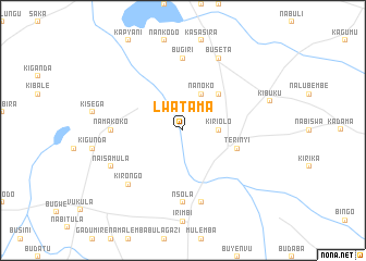 map of Lwatama