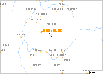 map of Lwegyaung