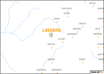 map of Lwesaing