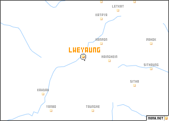 map of Lweyaung