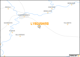 map of Lyagushino