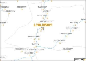 map of Lyalinskiy