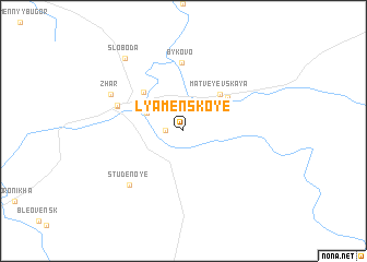 map of Lyamenskoye