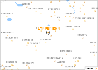 map of Lyapunikha