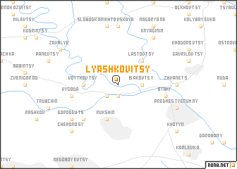 map of Lyashkovitsy