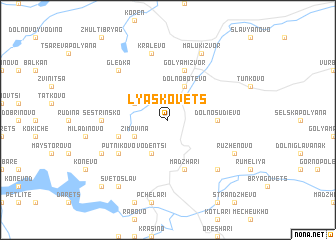 map of Lyaskovets