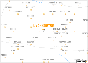 map of Lychkovtse