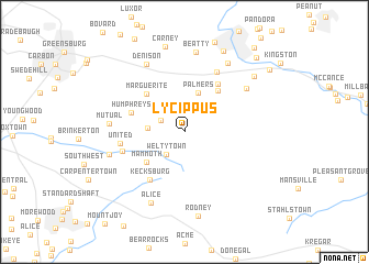 map of Lycippus