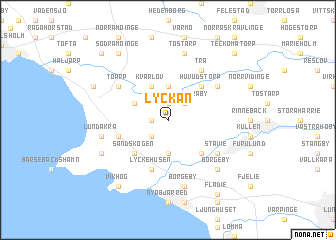 map of Lyckan