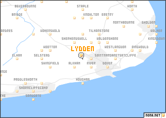 map of Lydden