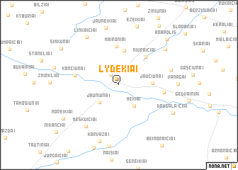 map of Lydekiai