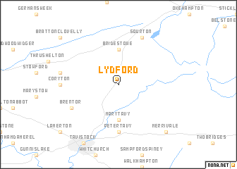 map of Lydford