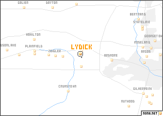 map of Lydick