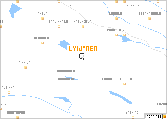 map of Lyijynen