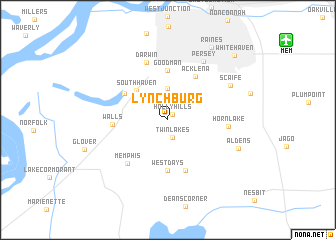 map of Lynchburg