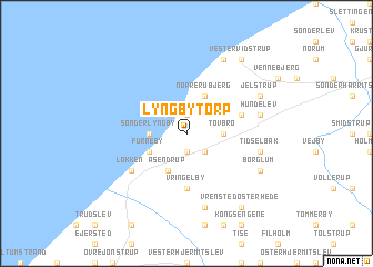 map of Lyngbytorp