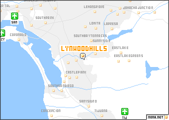 map of Lynwood Hills