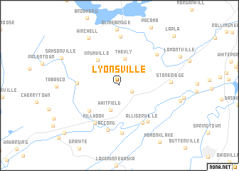 map of Lyonsville