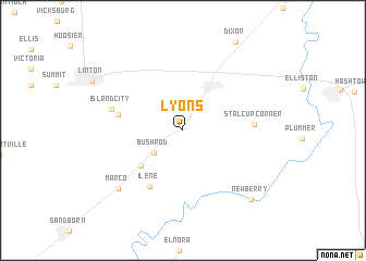 map of Lyons