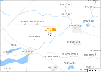 map of Lyons