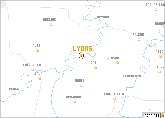 map of Lyons