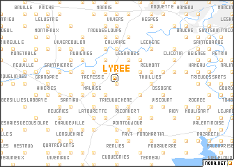 map of Lyrée