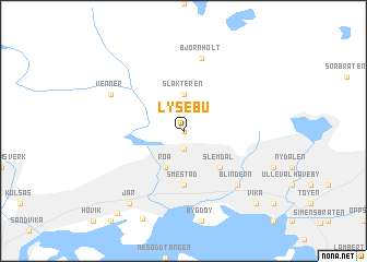 map of Lysebu