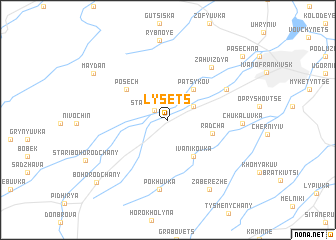 map of Lysetsʼ