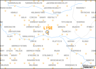 map of Łyse