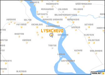 map of Lyshchevo