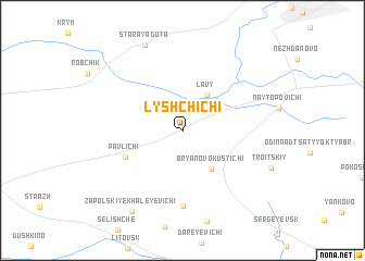 map of Lyshchichi