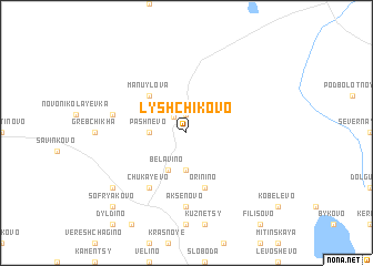 map of Lyshchikovo