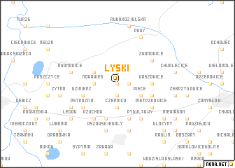 map of Łyski