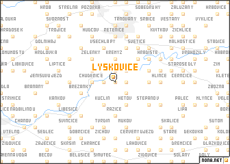 map of Lyskovice